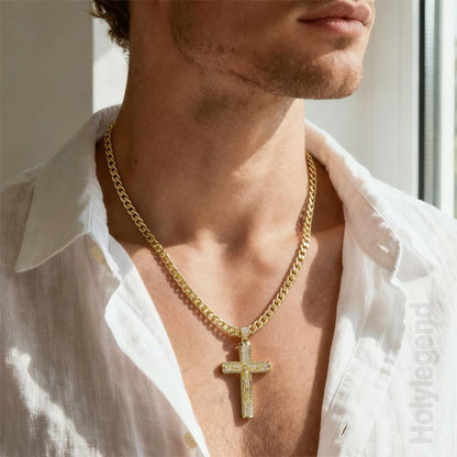 Belvra™ 14k Gold-Plated Crucifix Chain
