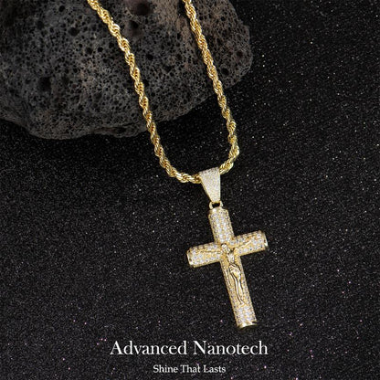 Belvra™ 14k Gold-Plated Crucifix Chain